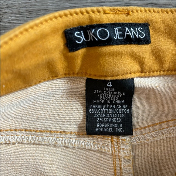 Yellow Skinny Jeans, Low rise - Picture 5 of 6